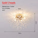 Crystal Dandelion Ceiling Light – 4-Light Nordic Chandelier for Living Room & Dining Room SF