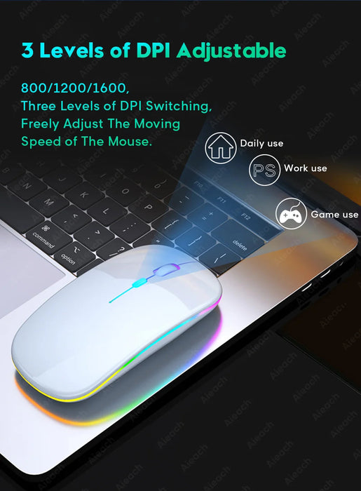 RGB Wireless Keyboard & Mouse Combo – Bluetooth & 2.4GHz for Tablet, Phone & PC Samanta Factory