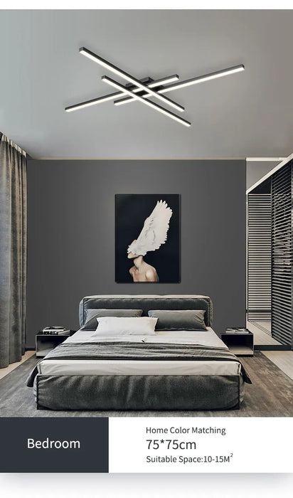 LED Ceiling Light – Modern 4-Bulb Fixture for Bedroom & Foyer - Samanta Factory