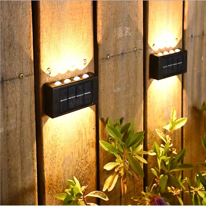 Solar Wall Light – Up & Down Waterproof LED for Modern Outdoor Decor - Samanta Factory
