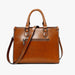 Women’s Leather Tote Bag – Fashion Box-Shape Handbag SF
