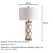 Nordic Ceramic Table Lamp – Elegant Fabric Shade Light for Bedroom & Living Room - Samanta Factory
