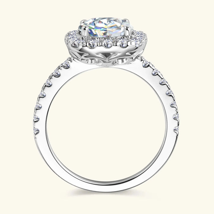 Brilliant GRA-Certified Moissanite Ring for Women with Hypoallergenic 925 Silver SF