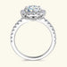 Brilliant GRA-Certified Moissanite Ring for Women with Hypoallergenic 925 Silver SF