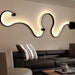  Modern LED wall lamp in aluminum with dimmable remote control, up & down wall sconce lighting for home décor.


