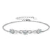 925 Sterling Silver Bracelet – D-Color Moissanite, Certified Fine Jewelry SF