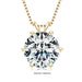 Moissanite Pendant Necklace – D-Color Round Solitaire SF