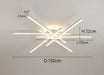 LED Ceiling Light – Modern 4-Bulb Aluminum Fixture for Living Spaces - Samanta Factory