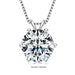 Moissanite Pendant Necklace – D-Color Round Solitaire SF