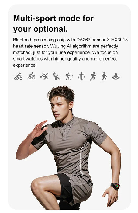 GPS Smart Watch with Health Tracking – AMOLED Display with Bluetooth Calling SF