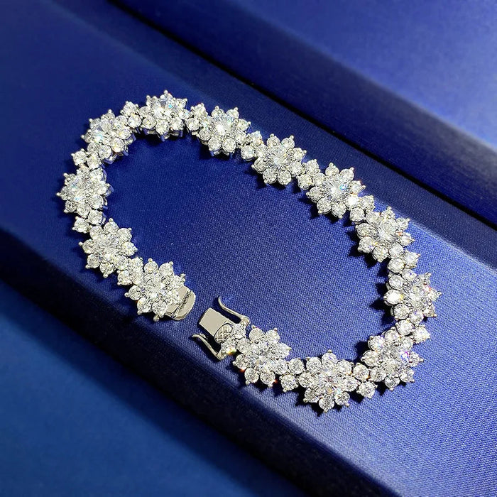 Moissanite Cuban Bracelet – D Color VVS1 Tennis Luxury SF