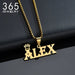 Custom Name Crown Necklace- Trendy Crown Name Necklace in Gold, Silver & Rose Gold SF