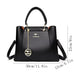 Women’s PU Leather Tote Bag – Fashion Soft Casual Handbag with Zipper Closure - Samanta Factory