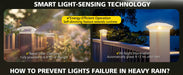 Solar Post Light – Bright LED Garden & Fence Lamp - Samanta Factory