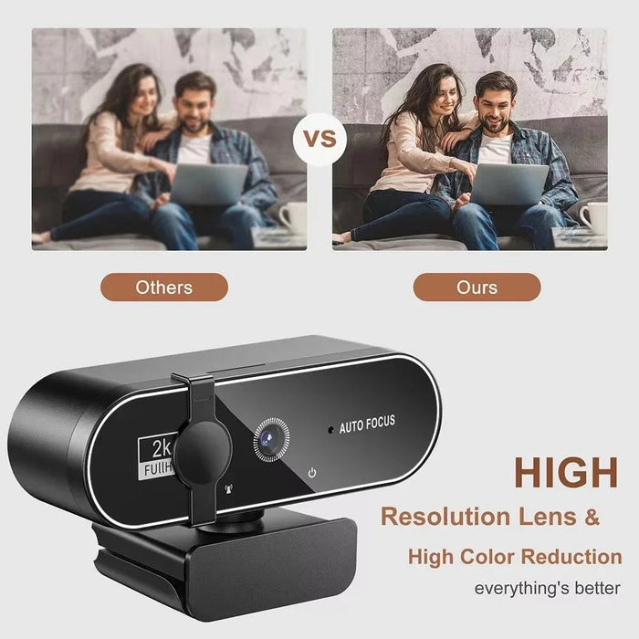 HD Mini Webcam – Auto Focus with Built-In Microphone for PC, Laptop & Video Calls SF