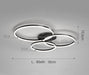LED Ceiling Light – Art Deco Aluminum Design with Dimmable LED Bulbs - Samanta Factory