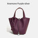Cowhide Leather Bucket Bag – Soft Fashion for Four Seasons SF