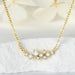 Moissanite Jewelry Set – 925 Sterling Silver Cluster Necklace & Ring SF