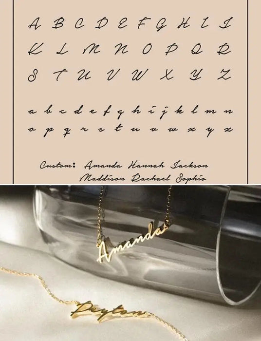 Custom Name Necklace – Personalized Pendant for Women Sf