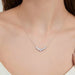 Moissanite Pendant Necklace – D Color VVS1 Sparkle in 925 Sterling Silver SF