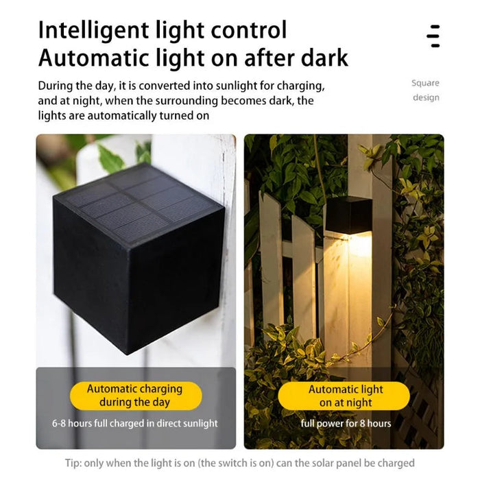 Solar Wall Washing Lamp – IP65 Waterproof LED Light SF