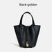 Cowhide Leather Bucket Bag – Soft Fashion for Four Seasons SF