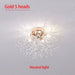 Crystal Dandelion Ceiling Light – 4-Light Nordic Chandelier for Living Room & Dining Room SF
