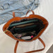 Luxurious Women’s Leather Shoulder Bag – Stylish Microfiber Synthetic Leather Casual Tote - Samanta Factory