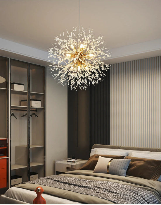 Crystal Dandelion Pendant Light – Modern LED Chandelier for Living Room, Restaurant & Bar Samanta Factory