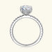 Moissanite Ring – 2ct Round-Cut Solitaire SF