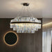 Modern Luxury LED Crystal Chandelier – Dimmable Remote-Controlled Ceiling Light - Samanta Factory