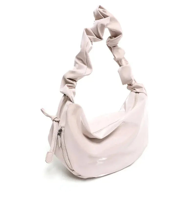 PU Leather Shoulder Bag – Versatile Solid-Color Satchel SF