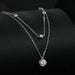 925 Sterling Silver Round Cut Moissanite Pendant SF
