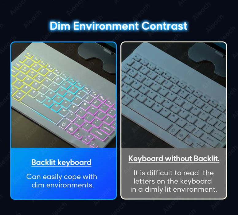 RGB Wireless Keyboard & Mouse Combo – Bluetooth & 2.4GHz for Tablet, Phone & PC Samanta Factory
