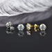 Classic Moissanite Pendant & Stud Earrings Set with Certificate SF