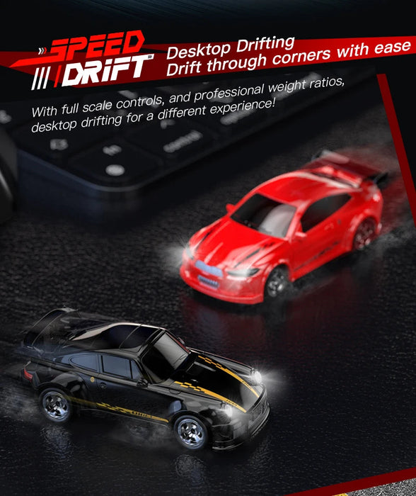 1/64 Mini RC Car – 2.4G 4WD High Speed Drift Remote Control GTR Racing Model SF