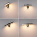 PIR Motion Sensor Wall Lamp – Rotatable, Waterproof IP65 Outdoor LED Light for Garden - Samanta Factory