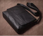 Vintage Leather Satchel Bag – Soft Men’s Crossbody Shoulder Bag SF