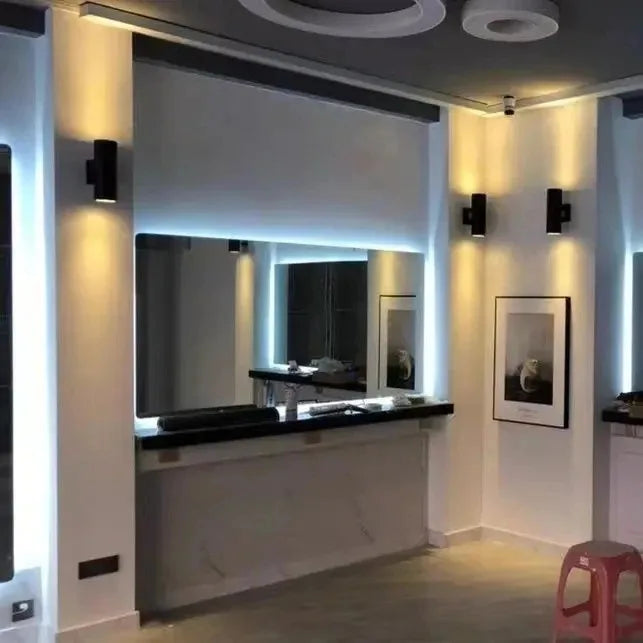 Modern LED Wall Lamp – Double Head Waterproof E27 Indoor Outdoor Lighting SF