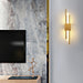 Contemporary Black & Gold LED Wall Lamp – Up & Down Light for Modern Interiors - Samanta Factory