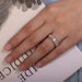 Moissanite Wedding Band Ring – 1.5CT D-Color VVS1 4mm Eternity Band in 925 Silver SF