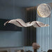 Modern LED Pendant Light – Smart Dimmable with Remote Control SF