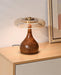 French Retro Floor Lamp – Luxury LED Table & Bedside Lighting with Clear Glass Shade - Samanta Factory