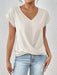 V-Neck Blouse - Casual Elegance for Office & Summer Days - Samanta Factory