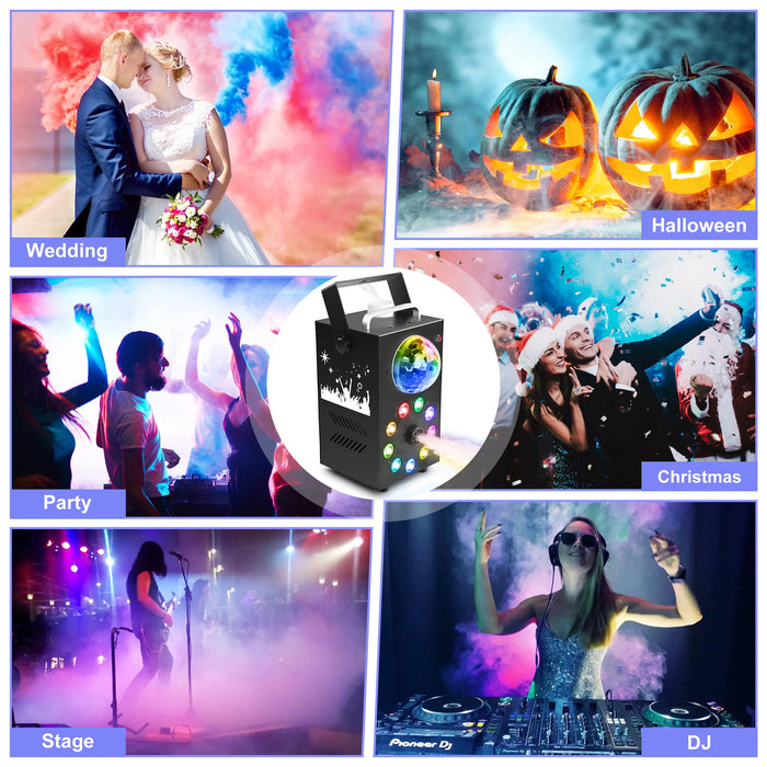 Fog Machine: 700W Wireless Remote with 3-in-1 Lighting Effect - Samanta Factory