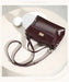 Women’s  Leather Shoulder Bag – Compact Casual Satchel SF