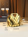 Woven Design Women Handbag, Tote Basket Bag, High-End Niche Inverted Triangle Shaped Fashion Commuter Bag, Casual Style SF