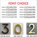 LED House Numbers – Backlit Stainless Steel Address Sign SF