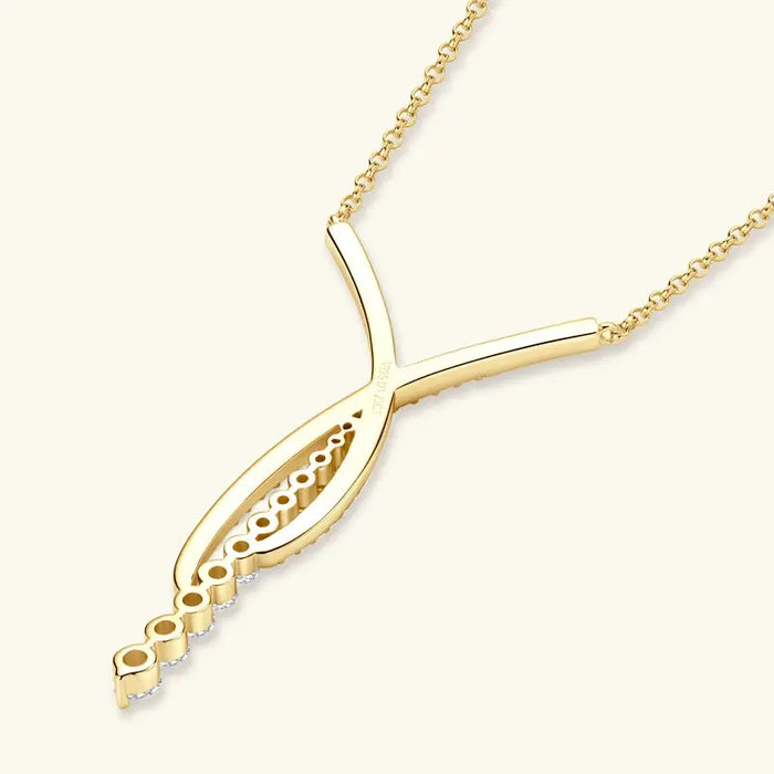 Moissanite Pendant Necklace – 2 Carat D-Color Round Solitaire SF