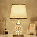 Crystal Table Lamp – Elegant Bedside Light with Polished Chrome Finish - Samanta Factory
